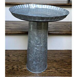 HOMART GALVANIZED Metal Stand Riser Tier Tray Country TALL 16" X 12" BASE 6"